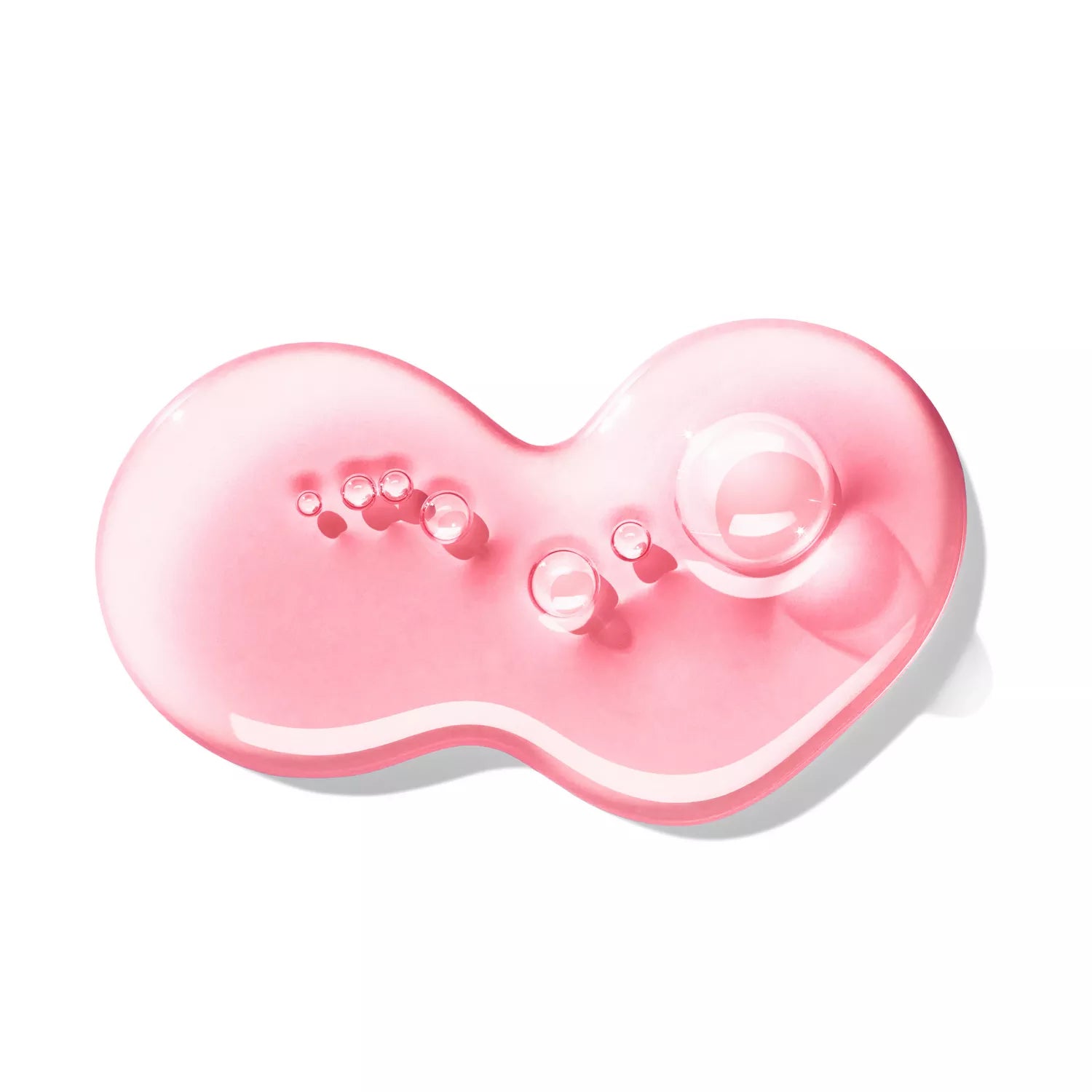 Molton Brown Cyprus presents the Fiery Pink Pepper Fine Liquid Hand Wash: a pink gel-like liquid with a glossy texture in an elegant 200ml glass bottle. Small bubbles cast soft shadows on its surface against a plain white background, evoking a luxurious cleansing experience.